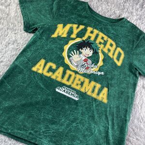 My Hero Academia Shirt Mens Green Yellow Medium Izuku Midoriya Anime Manga